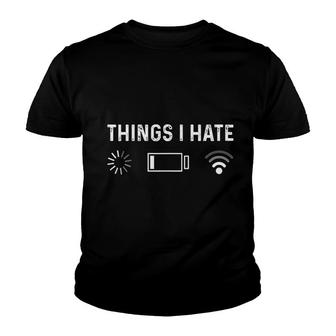 Funny Programmer Things I Hate Gamer Youth T-shirt | Mazezy