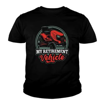 Funny Retirement Dad Lawn Mowing Men Joke Youth T-shirt - Thegiftio UK