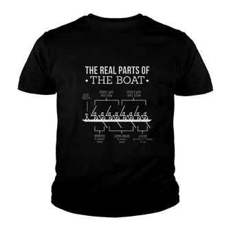 Funny Rowing Real Parts Of Rowing Boat Rowing Gift Youth T-shirt | Mazezy