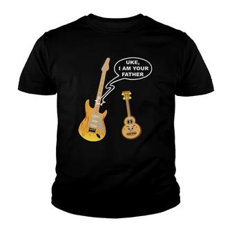 Funny Ukulele Guitar Uke I Am Your Father Youth T-shirt | Mazezy UK