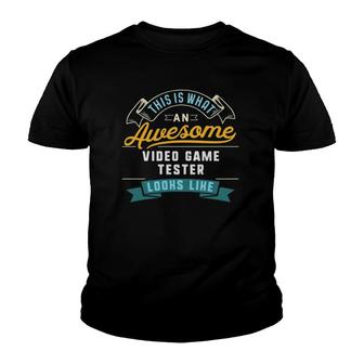 Funny Video Game Tester Awesome Job Occupation Youth T-shirt | Mazezy