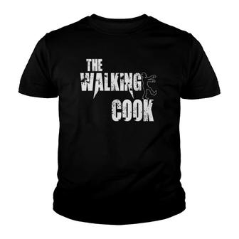 Funny Walking Cook, Chef Kitchen Humor Joke Sarcasm Youth T-shirt | Mazezy