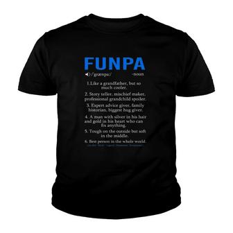Funpa Definition Grandpa Fathers Day Youth T-shirt | Mazezy