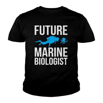 Future Marine Biologist Gift For Students Sea Life Youth T-shirt | Mazezy
