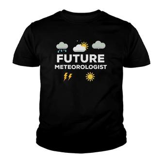 Future Meteorologist Weather Man Youth T-shirt | Mazezy