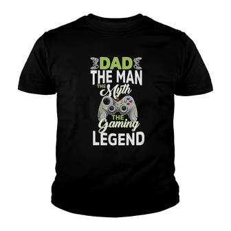 Gamer Dad The Man The Myth Gaming Legend Father's Day Men Youth T-shirt | Mazezy DE