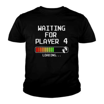 Gamer Pregnancy Announcement 2Nd Baby Expectant Dad Player 4 Ver2 Youth T-shirt | Mazezy