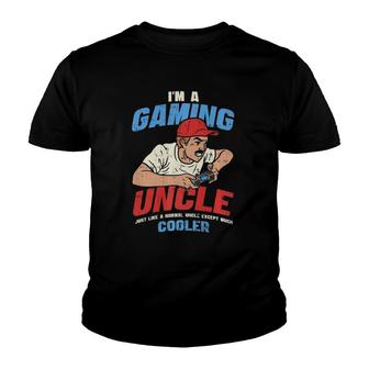Gamer Uncle, Funny Gaming Gaming Dad Youth T-shirt | Mazezy