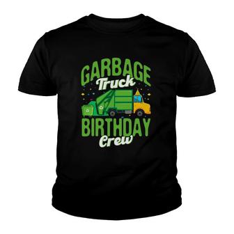 Garbage Truck Birthday Crew Garbage Truck Recycling Trash Youth T-shirt | Mazezy