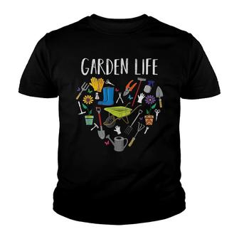Garden Life Gardening Tools Youth T-shirt | Mazezy