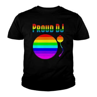Gay Pride Proud Dj Gay Lesbian Trans Lgbtq Youth T-shirt | Mazezy