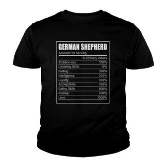 German Shepherd Facts Dog Lover German Shepherd Youth T-shirt | Mazezy