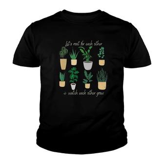 Get Rooted Watch Others Grow Plants Gardening Team Youth T-shirt | Mazezy