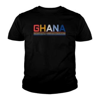 Ghana West Africa Country Gift Ghanaian Vintage Youth T-shirt | Mazezy