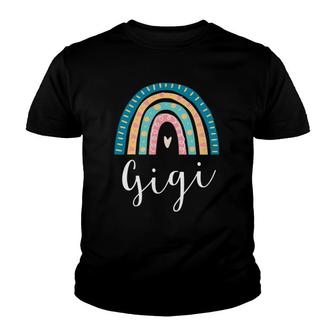 Gigi Rainbow Gifts For Grandma Family Matching Birthday Youth T-shirt | Mazezy