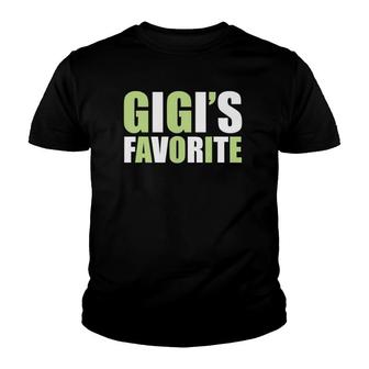 Gigi's Favorite Favorite Grandchild Youth T-shirt | Mazezy