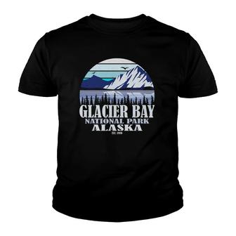 Glacier Bay National Park Alaska Est 1980 Retro Vintage Youth T-shirt | Mazezy
