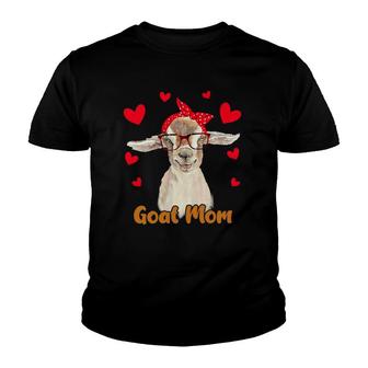 Goat Mom Goat Lover Mother's Day Gift Women Youth T-shirt | Mazezy