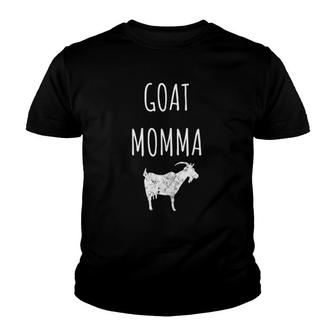Goat Momma Mom Mother Goat Yoga Farm Farming Youth T-shirt | Mazezy
