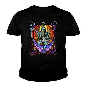 Goddess Kali Loving Mother Fierce Warrior Youth T-shirt | Mazezy