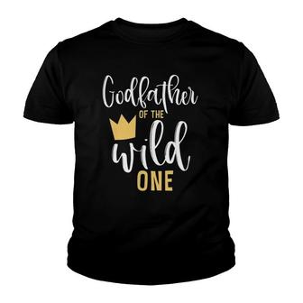 Godfather Of The Wild One 1St Birthday First Thing Tee Youth T-shirt | Mazezy CA