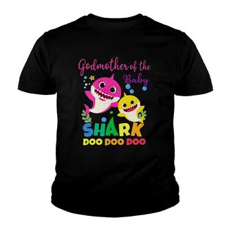Godmother Of The Baby Shark Godmother Shark Youth T-shirt | Mazezy