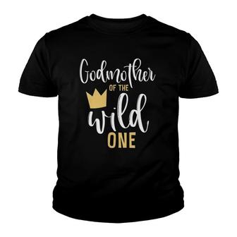Godmother Of The Wild One 1St Birthday First Thing Matching Youth T-shirt | Mazezy