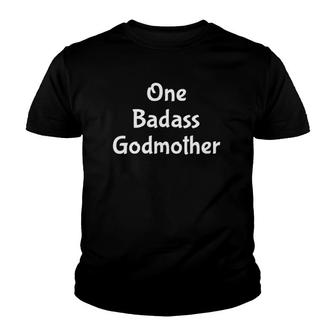 Godmother Proposal Funny Badass Unique Godparent Gift Youth T-shirt | Mazezy