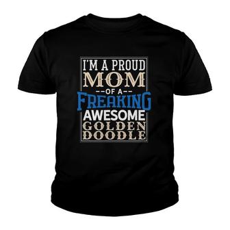 Goldendoodle Mom Funny Mother's Day Doodle Dog Proud Youth T-shirt | Mazezy