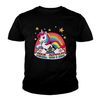 Goth Kawaii Rainbow Youth T-shirt | Mazezy