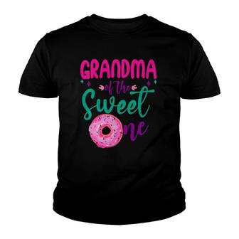 Grandma Of Sweet One 1St B-Day Party Matching Family Donut Premium Youth T-shirt | Mazezy