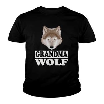 Grandma Wolf Grandmother Gift Youth T-shirt | Mazezy
