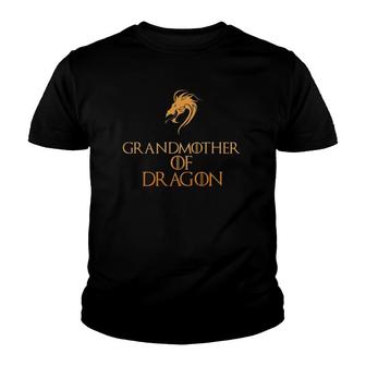Grandmother Of Dragon Granny Grandmothers Gift Tee Youth T-shirt - Thegiftio UK