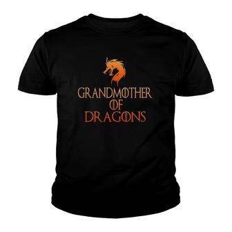 Grandmother Of Dragons Funny Grandma Gift Youth T-shirt | Mazezy