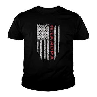 Grandpa American Flag Gifts Tee S Youth T-shirt | Mazezy