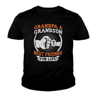 Grandpa And Grandson Best Friends For Life Grandfather Gift Youth T-shirt | Mazezy