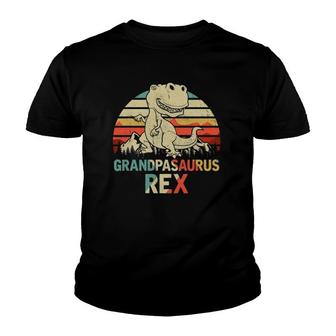 Grandpasaurus Rex Dinosaur Fathers Day Youth T-shirt - Thegiftio UK