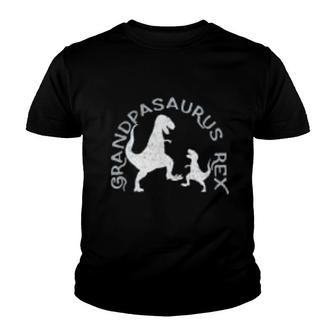 Grandpasaurus Rex Grandpa Saurus Youth T-shirt | Mazezy