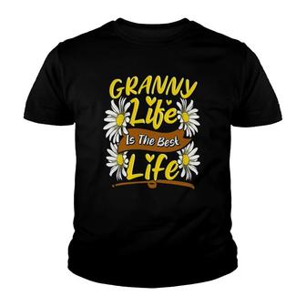 Granny Life Is The Best Life Cute Granny Gifts Youth T-shirt | Mazezy
