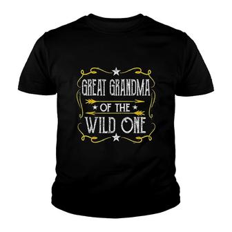 Great Grandma Of The Wild One Youth T-shirt | Mazezy