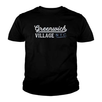 Greenwich Village Nyc - Vintage New York City Tee Gift Youth T-shirt | Mazezy