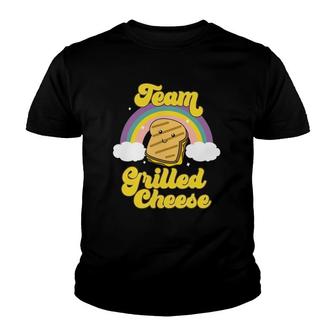 Grilled Cheese Funny Food Lover Team Grilled Cheese Youth T-shirt | Mazezy