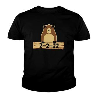 Groundhog Day February 2 2022 Cute Woodchuck Gift Youth T-shirt | Mazezy