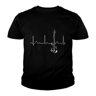 Guitar Heartbeat V2 Youth T-shirt - Thegiftio UK