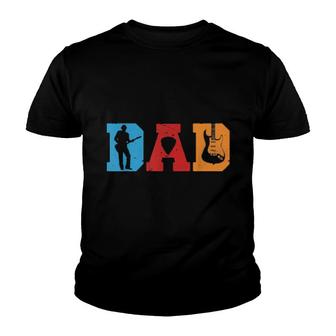 Guitarist Dad Father Father's Day Retro Vintage Youth T-shirt | Mazezy