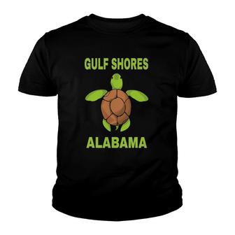 Gulf Shores Family Vacation Alabama Sea Turtle Gift Youth T-shirt | Mazezy