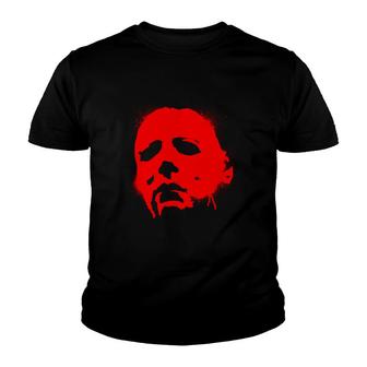 Halloween Michael Myers Mask Youth T-shirt - Thegiftio