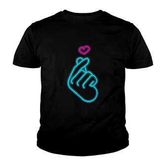 Hand Symbol Finger Heart Youth T-shirt | Mazezy