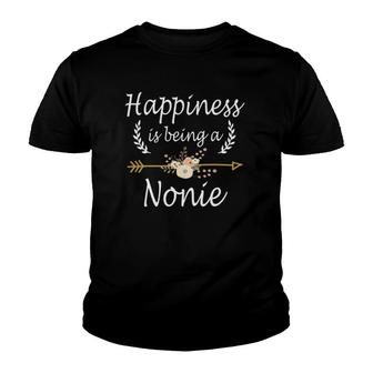 Happiness Is Being A Nonie Cute Mother's Day Gifts Youth T-shirt | Mazezy