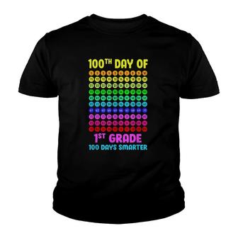Happy 100 Days Smarter 100Th Day Of School Student Teacher Youth T-shirt | Mazezy